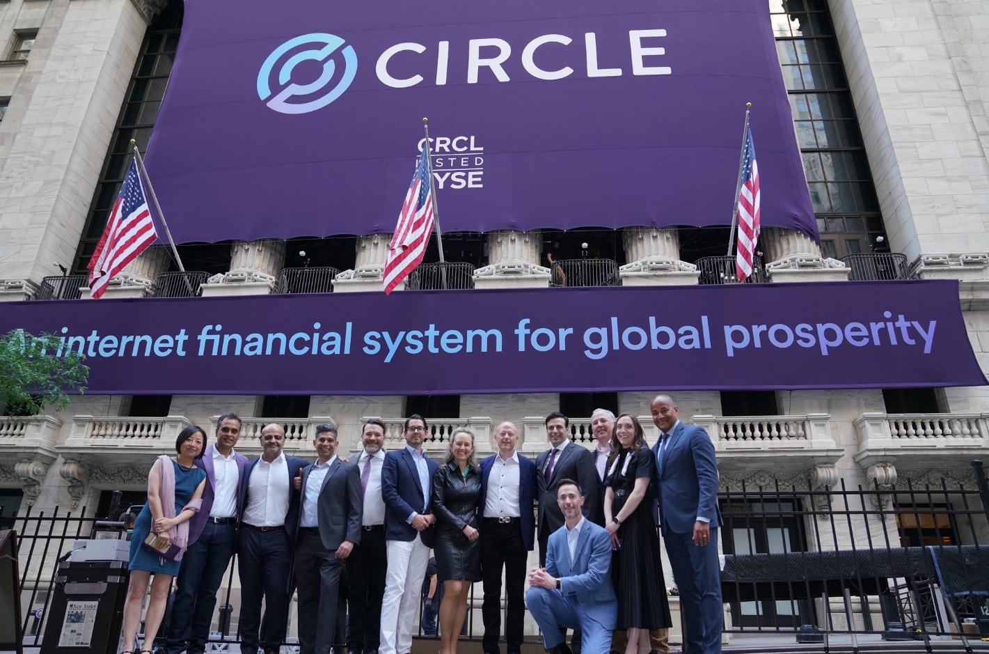 Ações da Circle, emissora da USDC, disparam em dia de estreia na NYSE