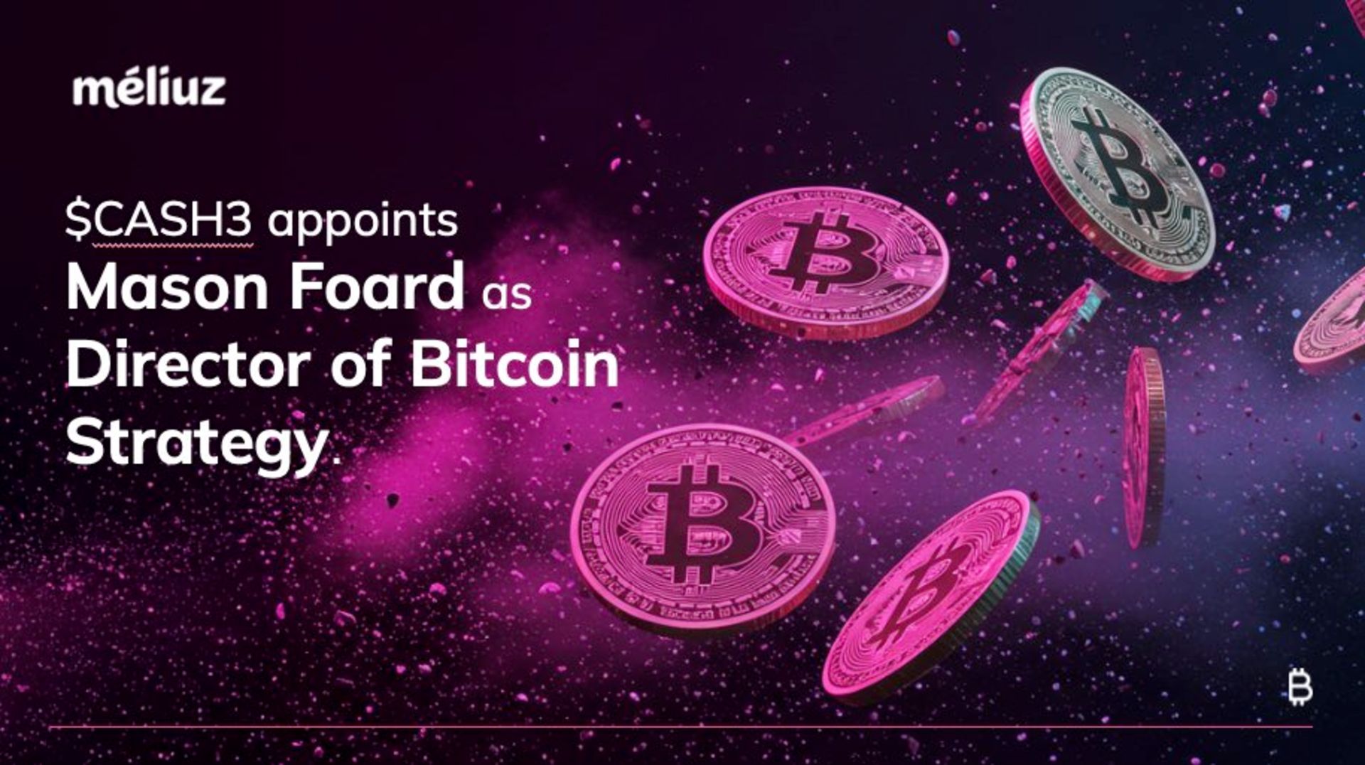 Méliuz anuncia novo diretor de estratégia bitcoin
