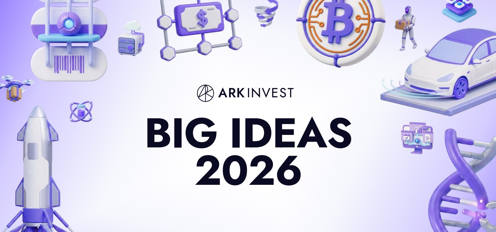 Ark Invest afirma que Bitcoin, criptomoedas, IA, robótica e outros setores devem liderar a aceleração econômica até 2030