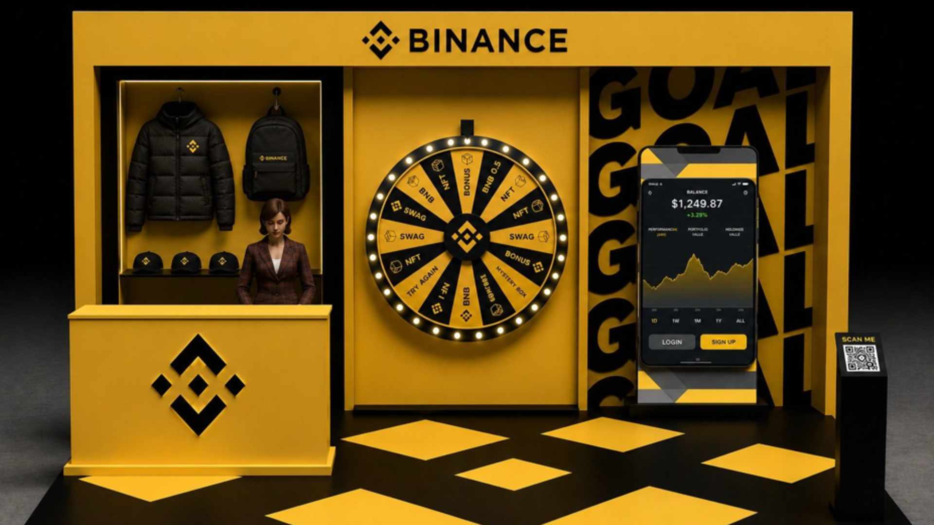 Binance promove campanhas e experiências em shoppings de SP e Rio durante maior torneio de futebol do mundo