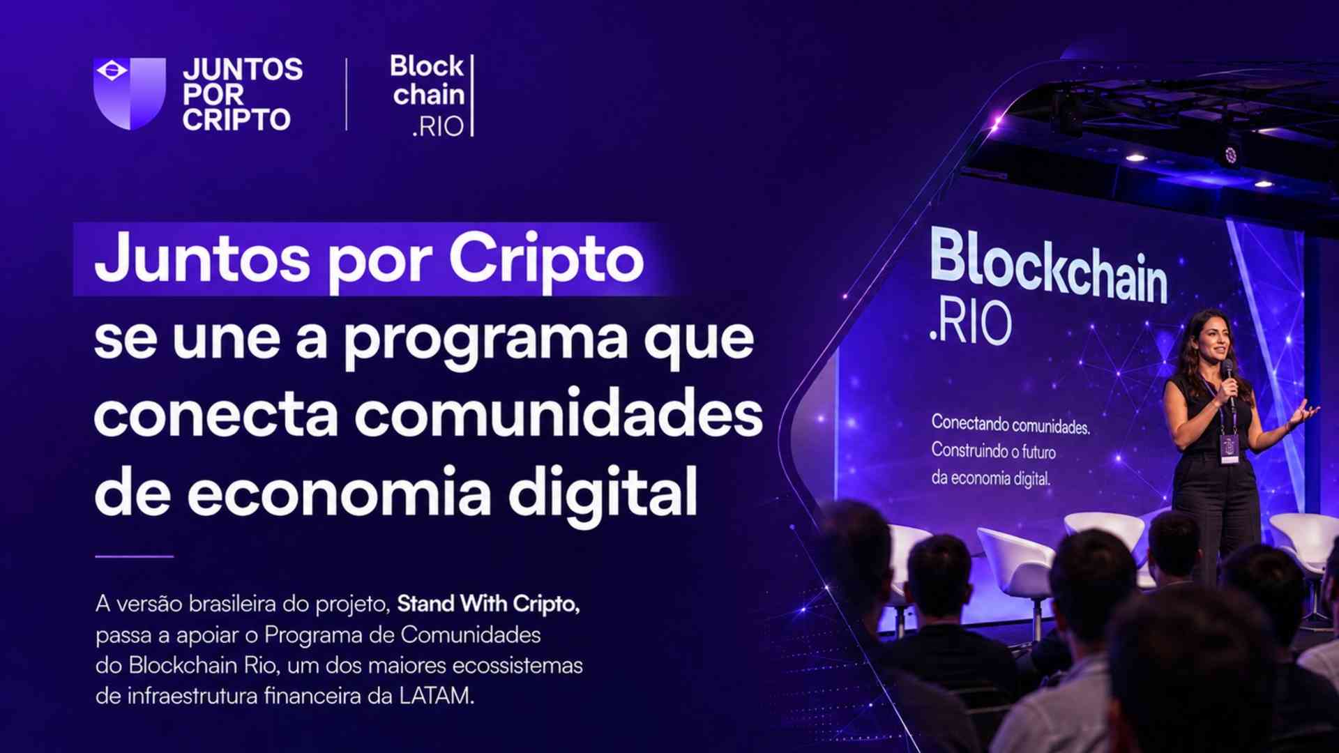 Blockchain.RIO: Juntos por Cripto se une a programa que conecta comunidades de economia digital