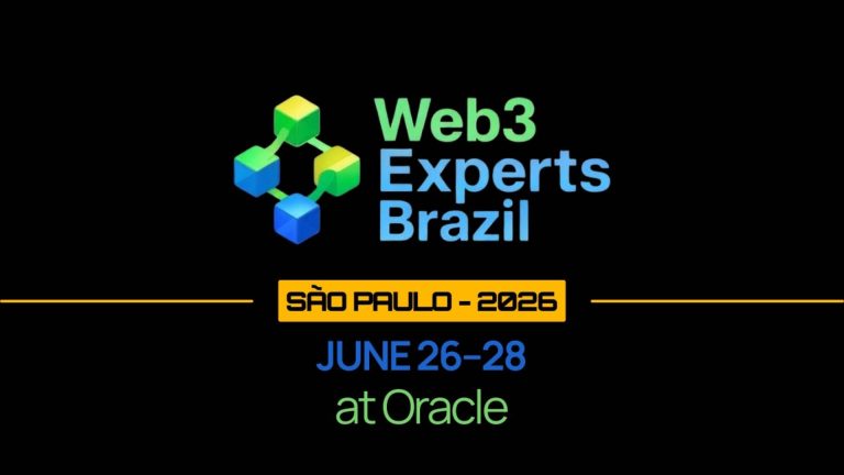 São Paulo recebe o Web3Experts Brazil 2026, um dos maiores encontros técnicos de Web3 do país