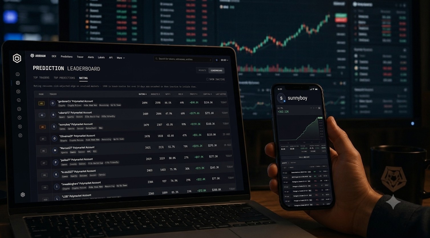 Arkham lança ranking de usuários de mercados de previsão baseado em elo