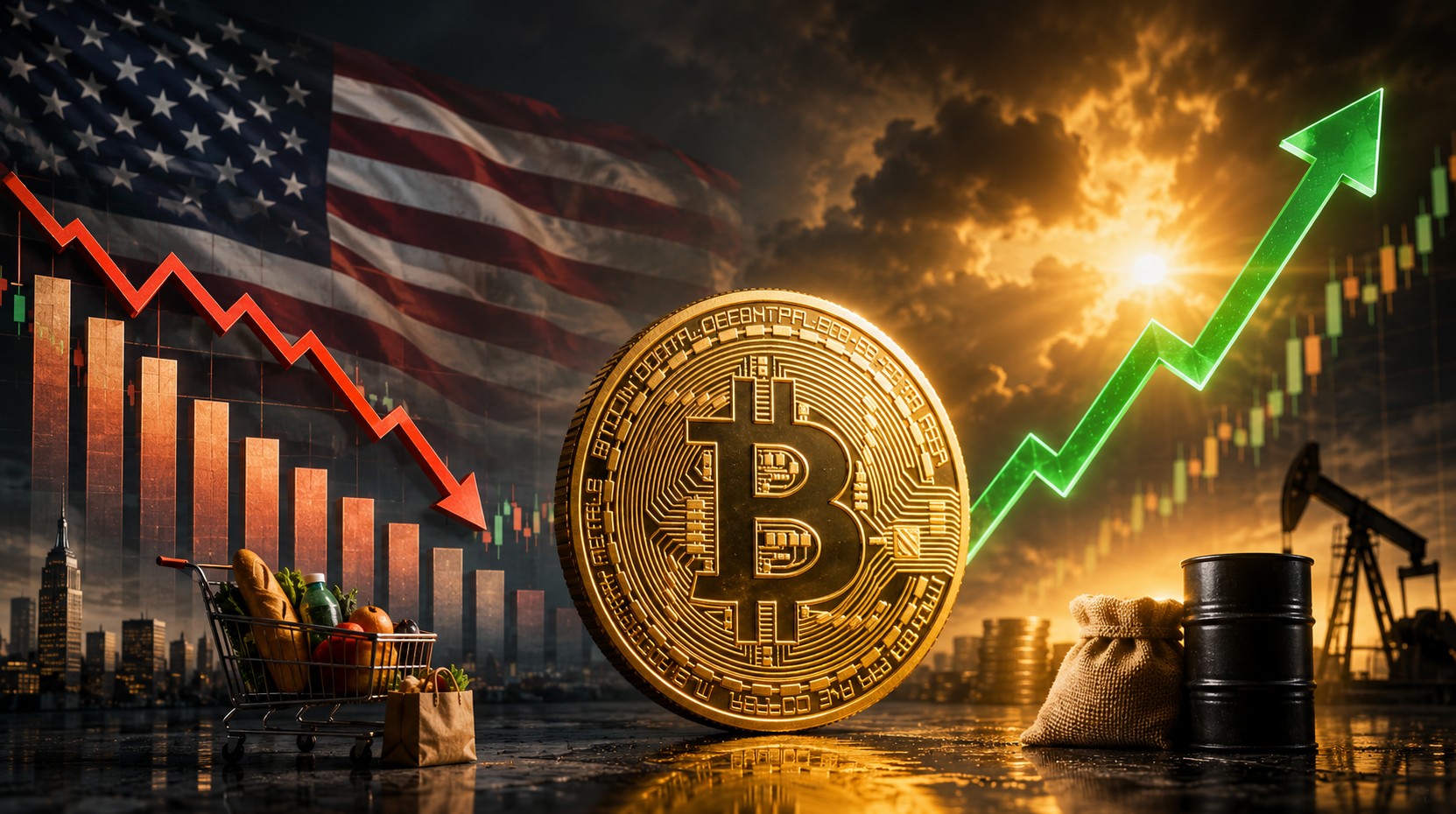 Inflação americana vem abaixo do esperado e dá alívio ao Bitcoin